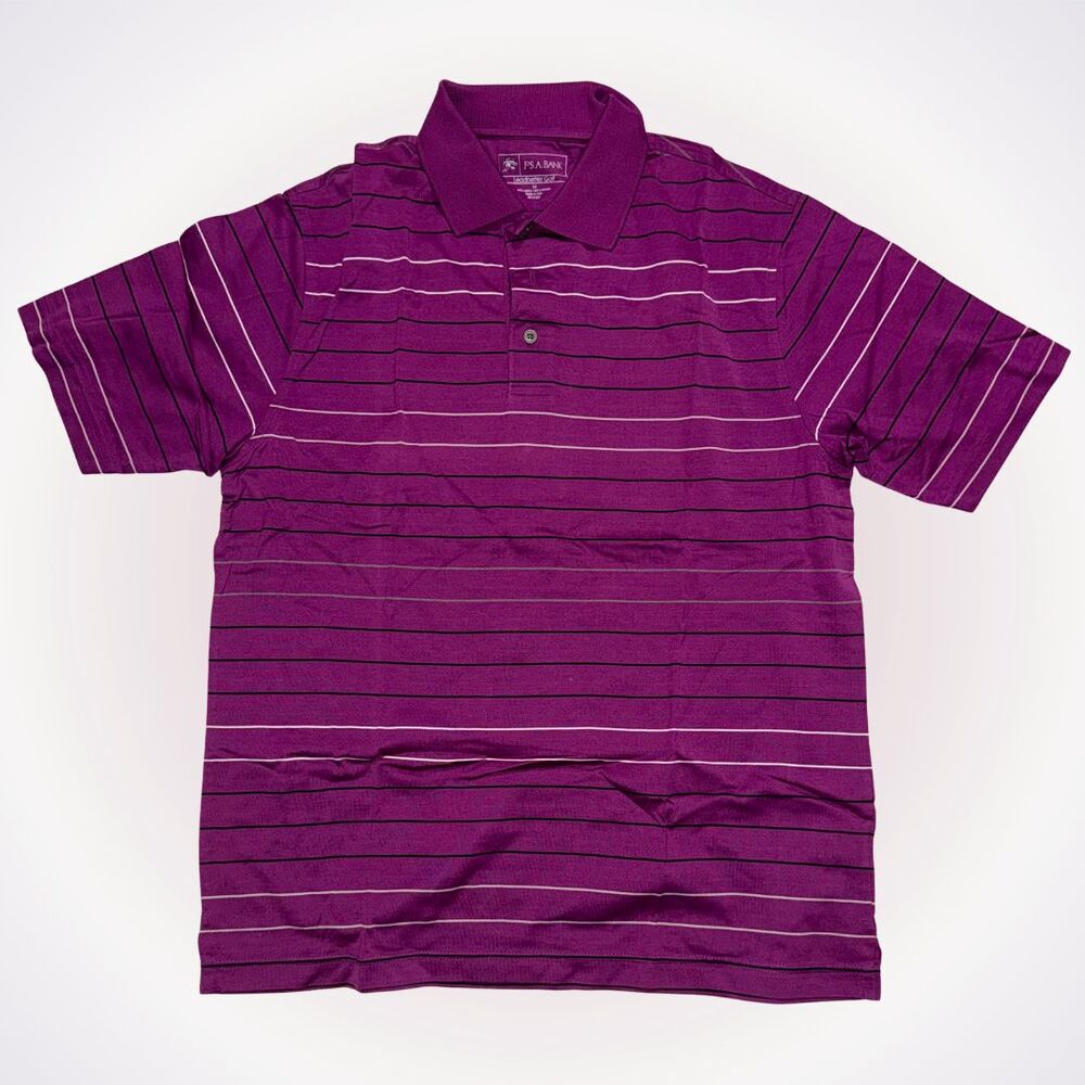 Jos A. Bank Leadbetter Golf Striped Polo | Sz M